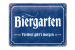 Blechschild "Biergarten" - 20 x 15cm